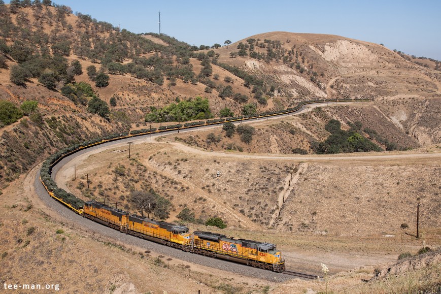 UP 8347 + 4100 + 4458, Bealville (CA) 26-5-2014