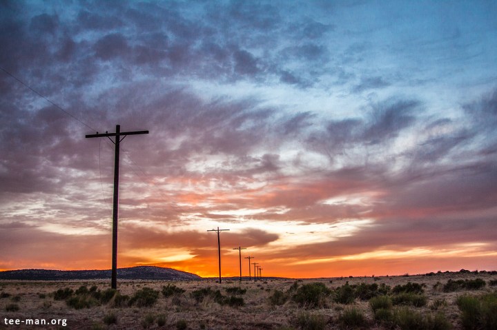 Slowly day turns into night, offering a beautiful spectacle. Pica (AZ), 28.5.2014