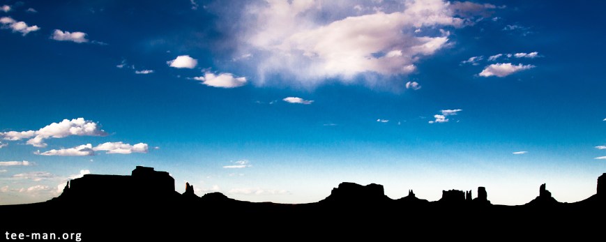 Monumen valley silhouette, 30.5.2014