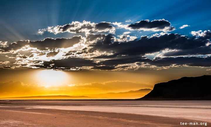 Sunset over the Great Salt Lake. Lakeside, 3.6.2014