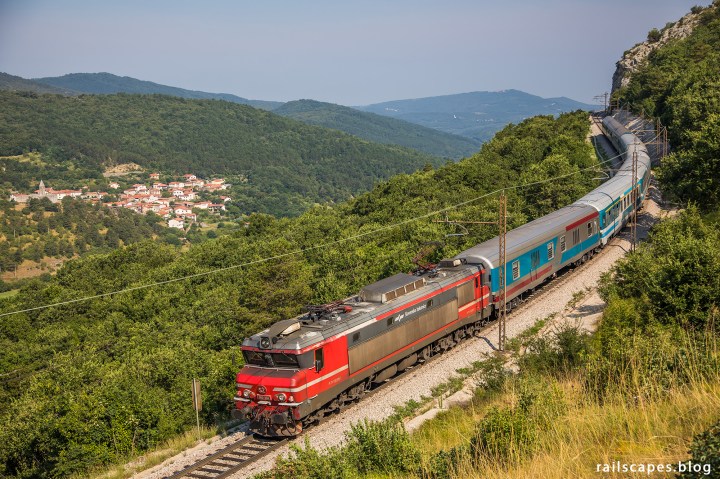 Night train from Budapest to Koper. 