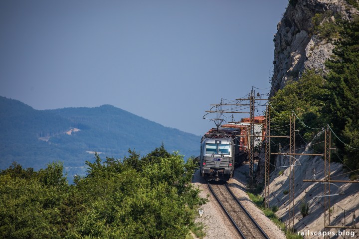 Containertrain from the port of Koper to Budapest.