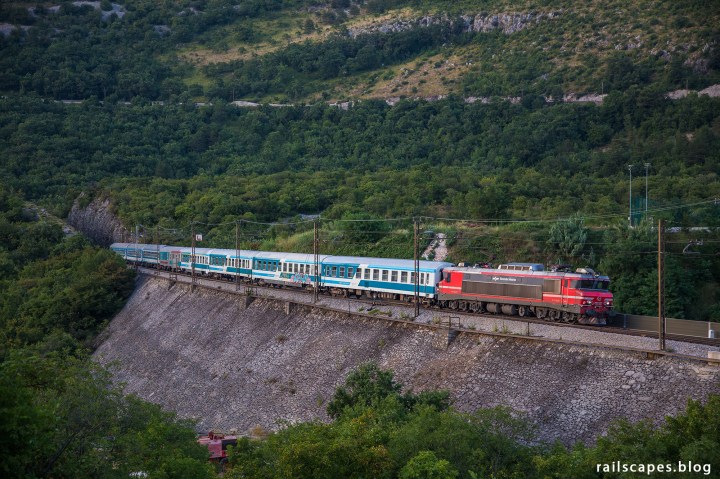 Night train from Koper to Maribor and Budapest