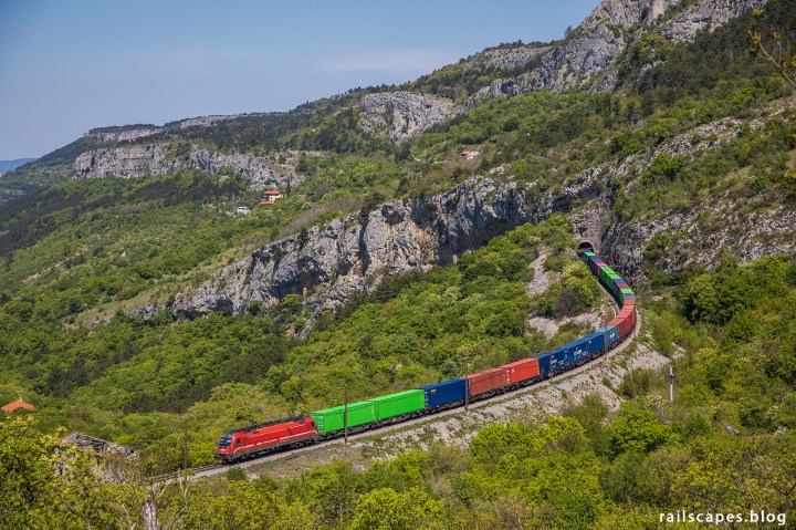 Freight train from Koper to Bratislava.