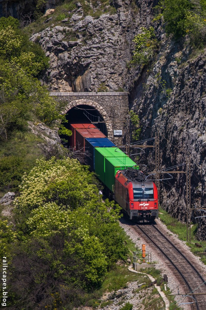 Freight train from Koper to Bratislava.