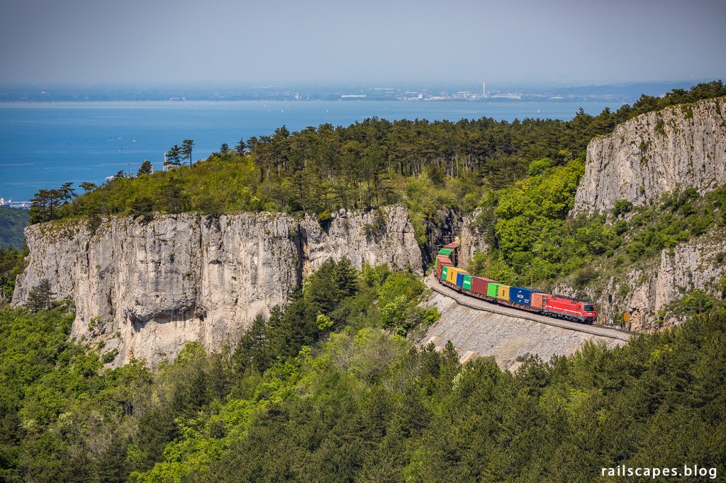 Container train from Koper to Budapest.