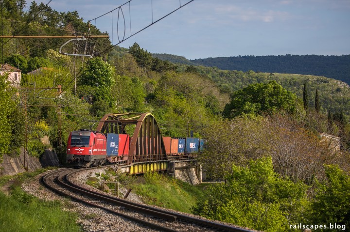 Freight train from Koper to Slovakia.