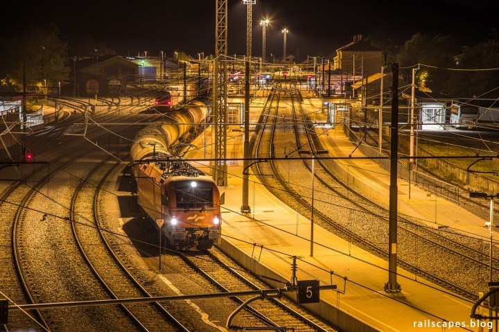 Freight train from Trieste to Gyor.