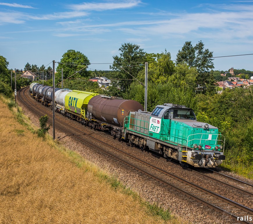 Hexafret train from Achiet to Somain