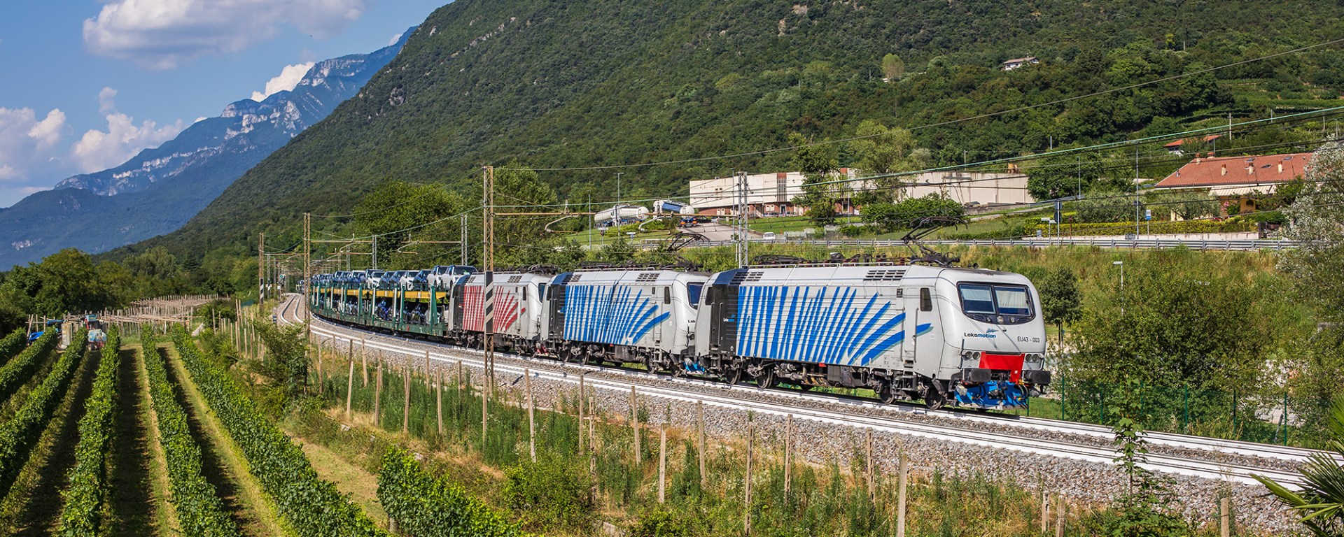 Lokomotion freight train from München to Verona