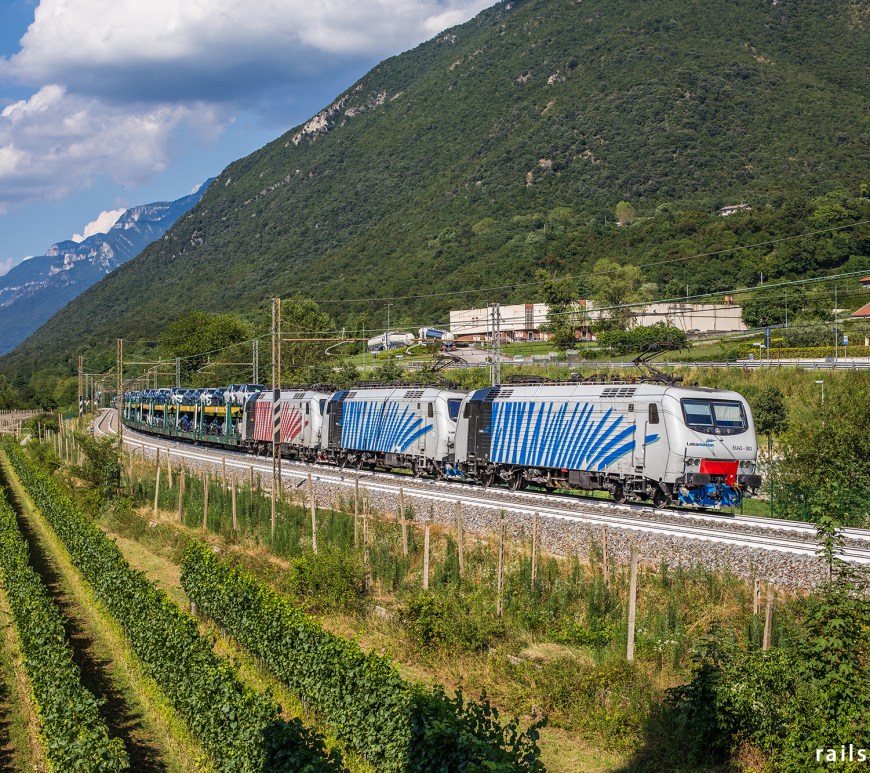 Lokomotion freight train from München to Verona
