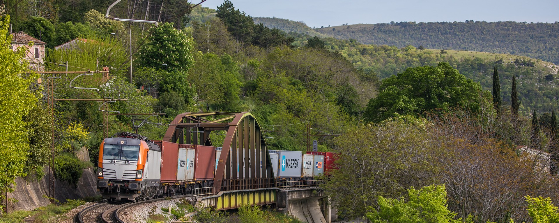 PKP Cargo with a container train from Koper.