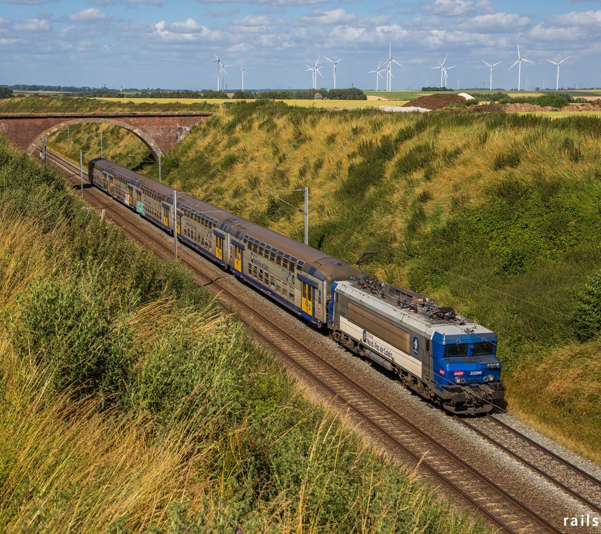 Passenger train from Lille to Saint-Quentin